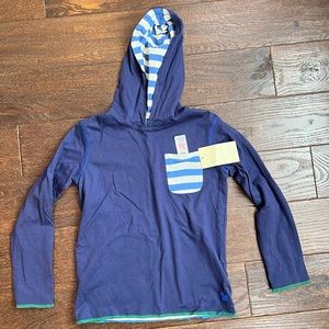 Mini Boden size 7-8 reversible hoodie t-shirt